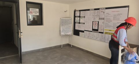 Le bâtiment SCADA d'Antsahavola en fin de travaux